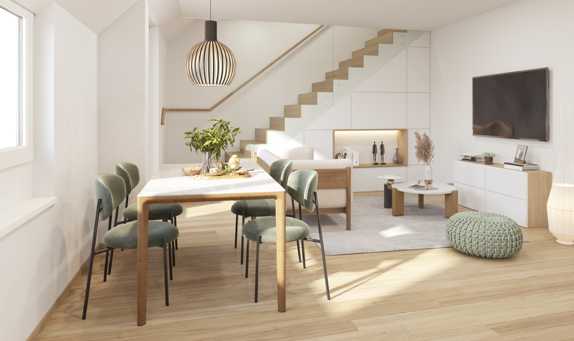 Wohnzimmer Maisonette