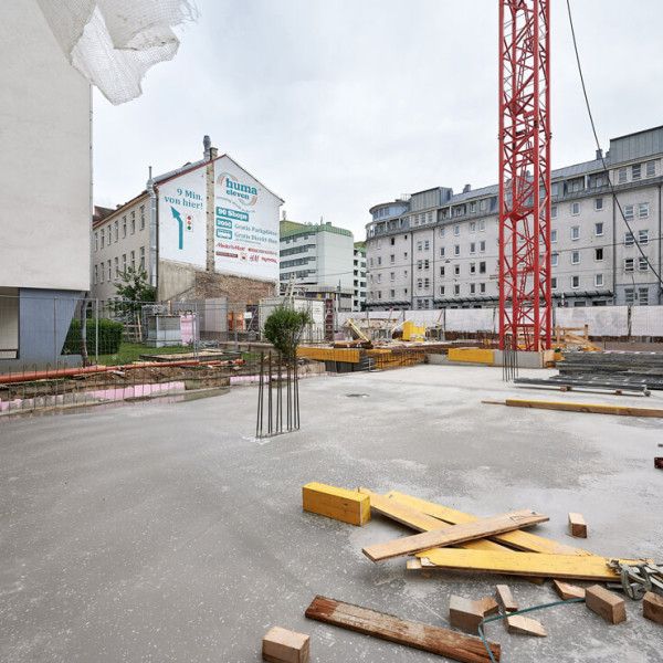 gegossene Kellerdecke